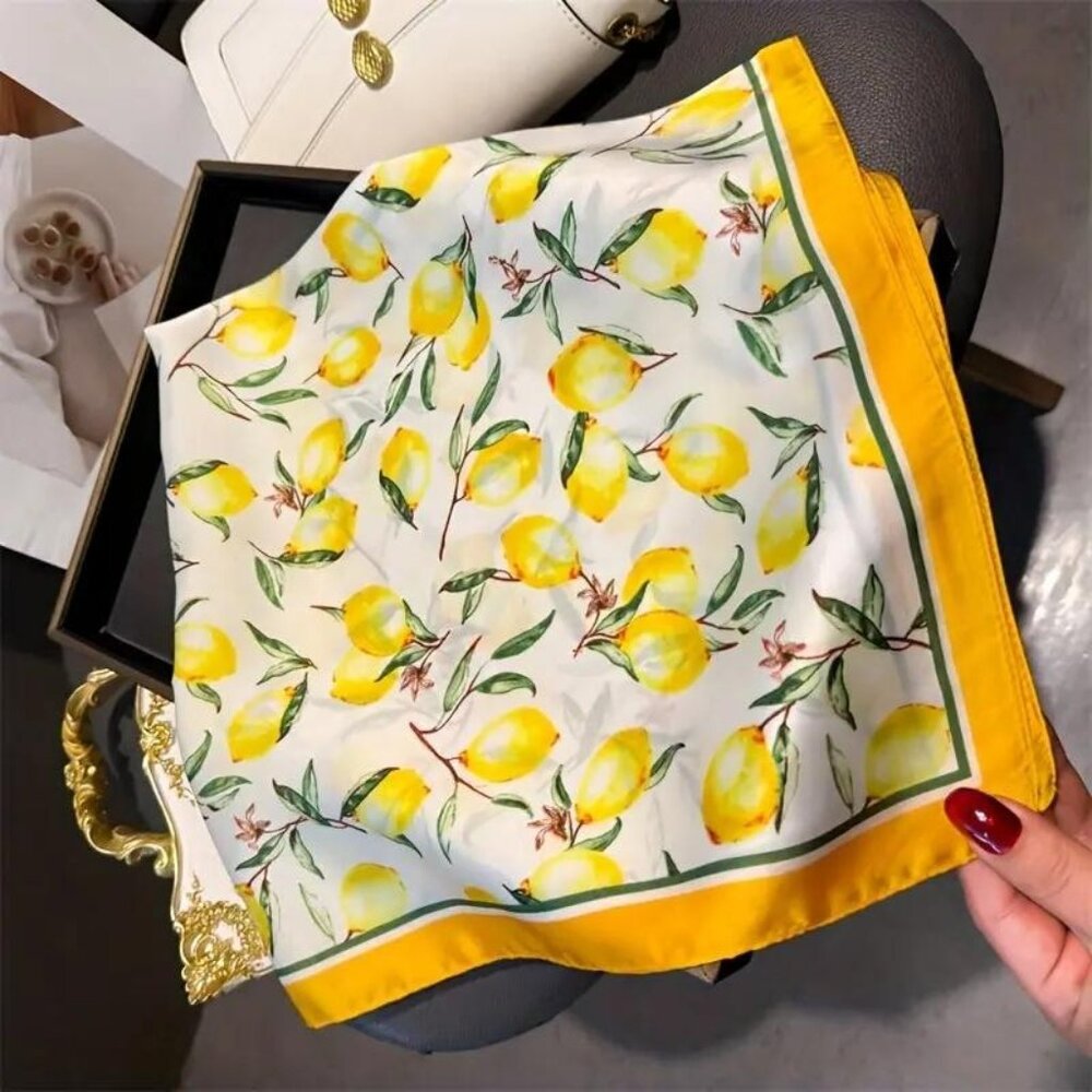 LEMON PRINT SCARF - Picture 2 of 4